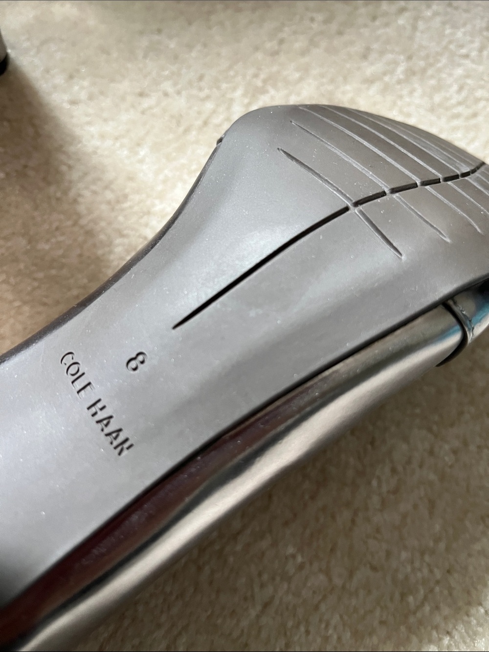 Cole Haan Metallic Silver Block Heel Pumps size 8 - Picture 6 of 6